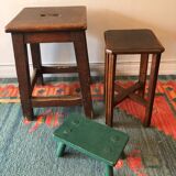 Oak work stool