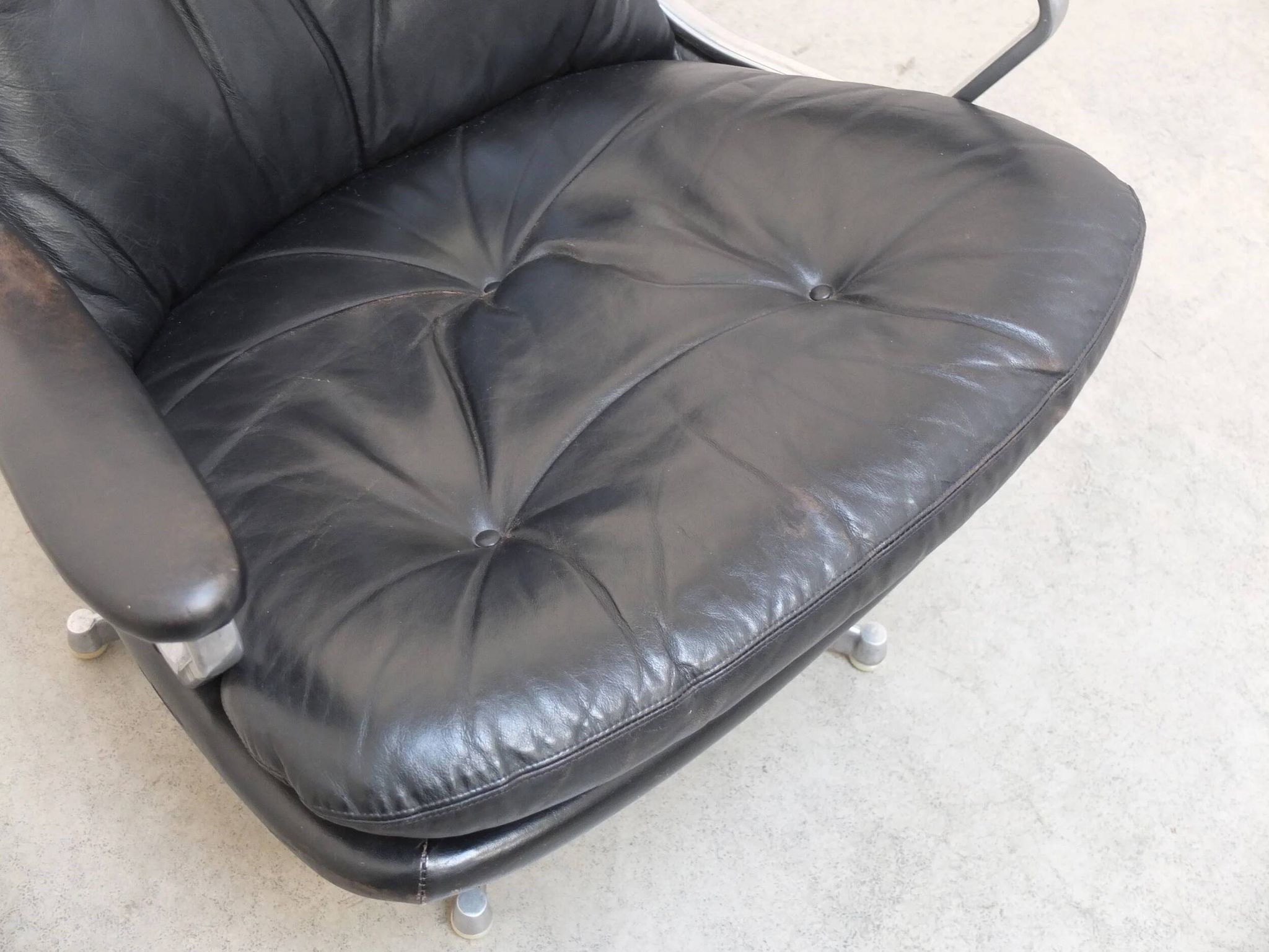 'Gentilina' swivel lounge chair by André Vandenbeuck for Strässle, 1960s