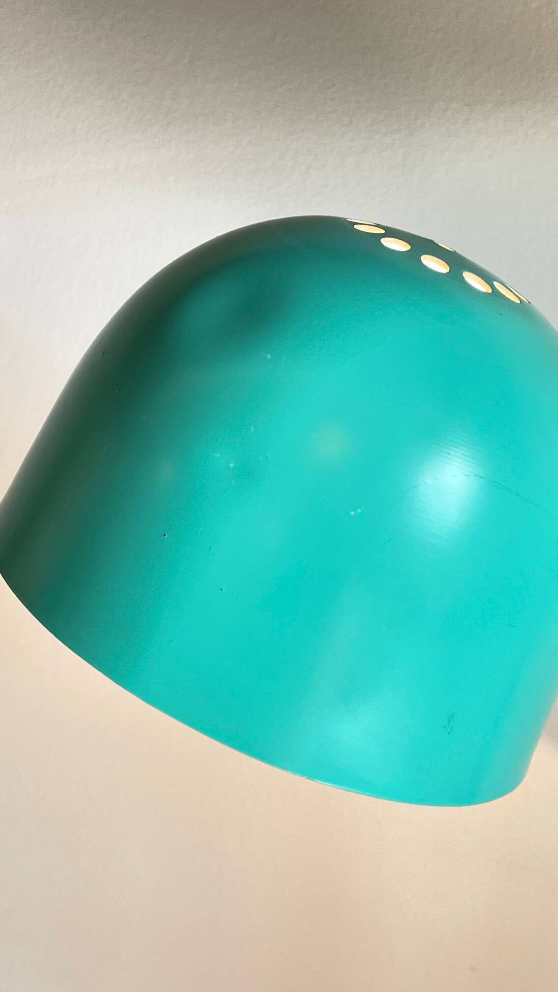 Lampe années 80 acier par aluminor