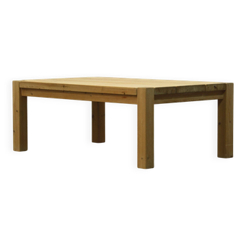 Table basse en pin massif danois des années 1970/80.