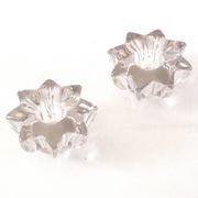 Pair of small crystal candlesticks