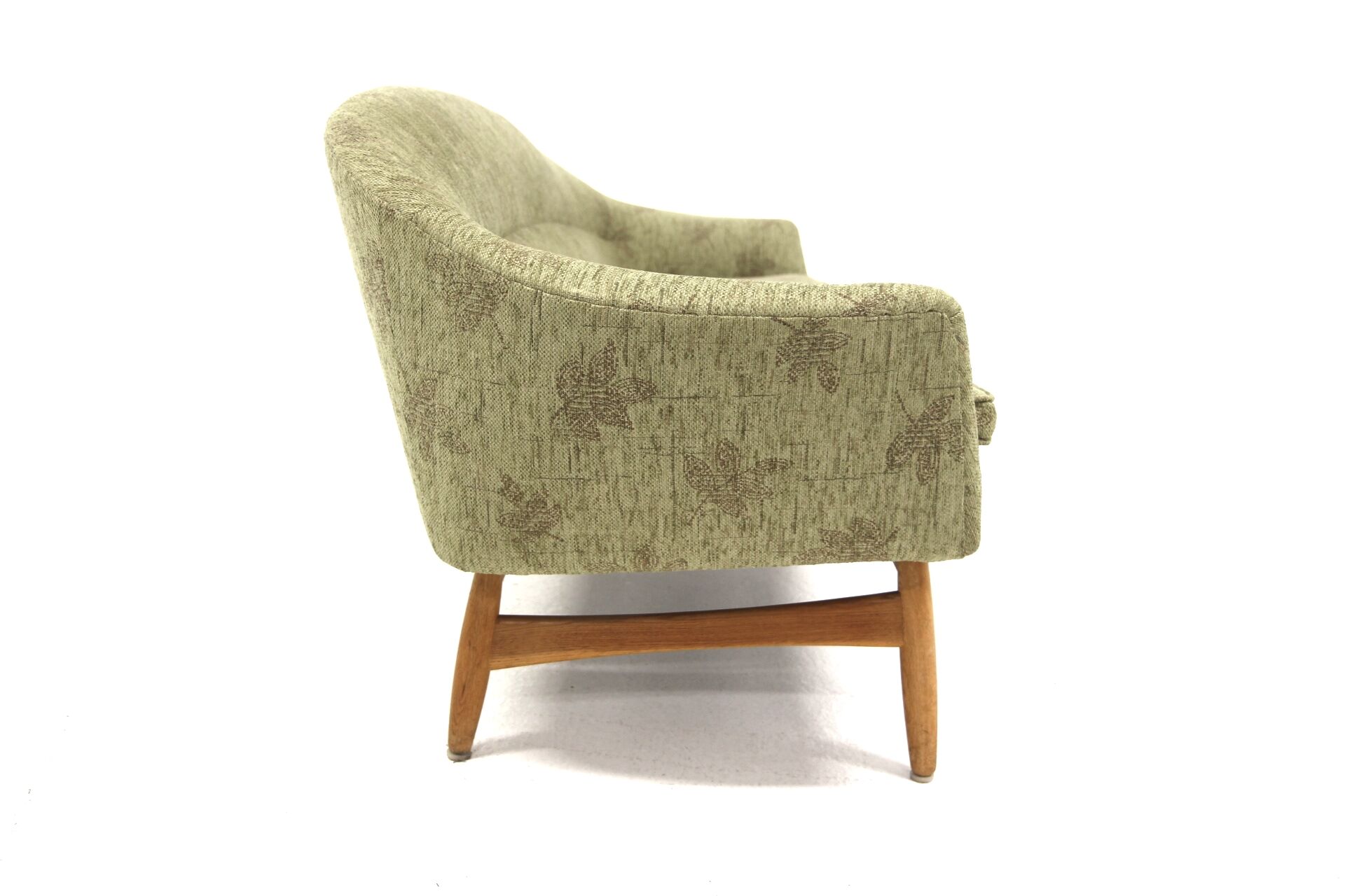 Canapé scandinave en chêne, 3 places, Suède, 1950