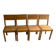 Set of 4 solid oak dining chairs – 1990s