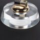 Table lighter in plexiglass and gold metal, Crespi style, 1970s.