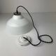 Ancienne suspension en opaline 30 cm vintage
