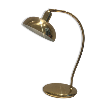 Lampe à poser dorée, France, circa 1970
