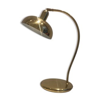 Lampe à poser dorée, France, circa 1970