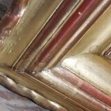 Golden mirror with pediment XIXth
