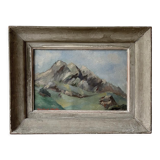 Mountain Landscape by Jean Paul Clarke, oil on canvas