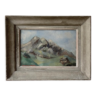 Mountain Landscape by Jean Paul Clarke, oil on canvas