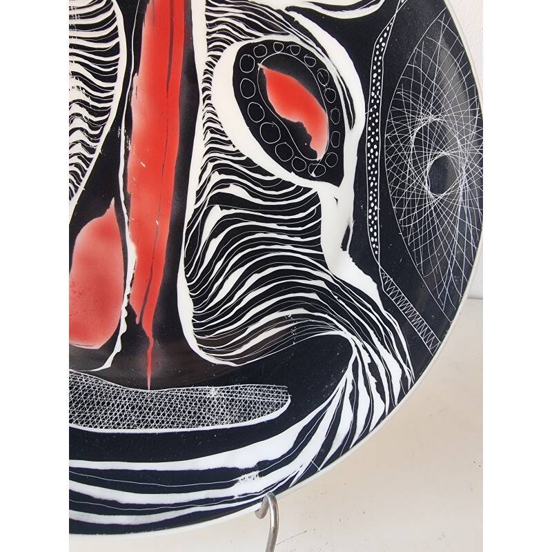 Hanna Modrzewska Nowosielska, decorative plate, 1960s.