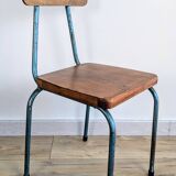 Vintage industrial children's chair