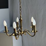Lustre classique doré à 5 bras de lumière D:40cm