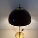 Vintage Mushroom table lamp with gold metal base , 1970s