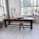 Table de ferme campagne noyer massif XL 250cm