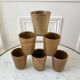 Set of 6 digoin Sarreguemines sandstone glasses