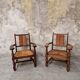 Paire de fauteuils néo-basque
