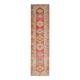 1970s Vintage Turkish Hand-Knotted Wool Cotton Red Runner Rug 82x334