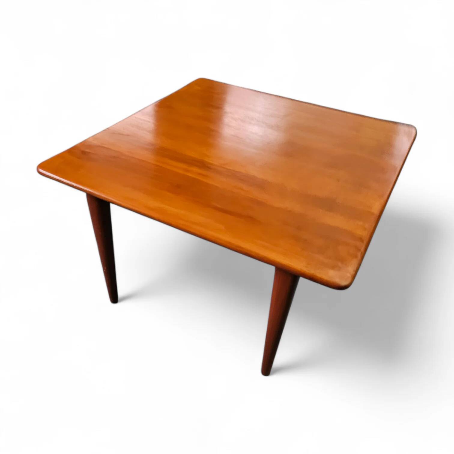 Danish square coffee table in teak by Mikael Laursen for A/S Mikael Laursen, Denmark, 1960s