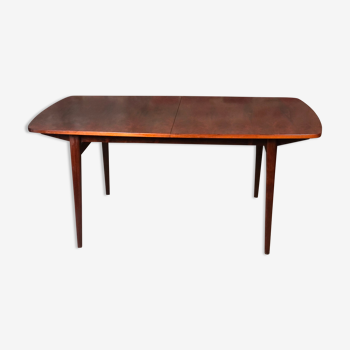 Scandinavian table with rosewood extensions from Rio vintage 1960