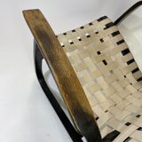 Vintage black lounge chair by Jan Vaněk