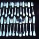 12 fish cutlery in silver metal uniplat cluny