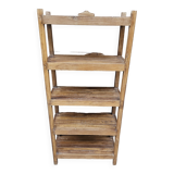 Ancien rack, étagère d'atelier en teck birman