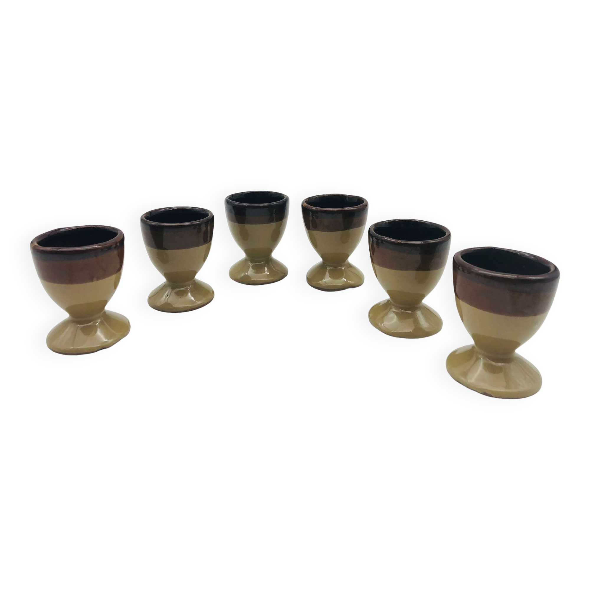 6 stoneware shells, 1970