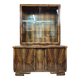Streamlined Art Deco Walnut Display Cabinet / Sideboard – 1930s / 1940s