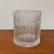 Grand vase ou bol vintage en verre avec ornements sud-américains/Inca