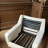 Paire de fauteuils et repose pied