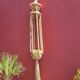 Large vintage macrame plant holder
