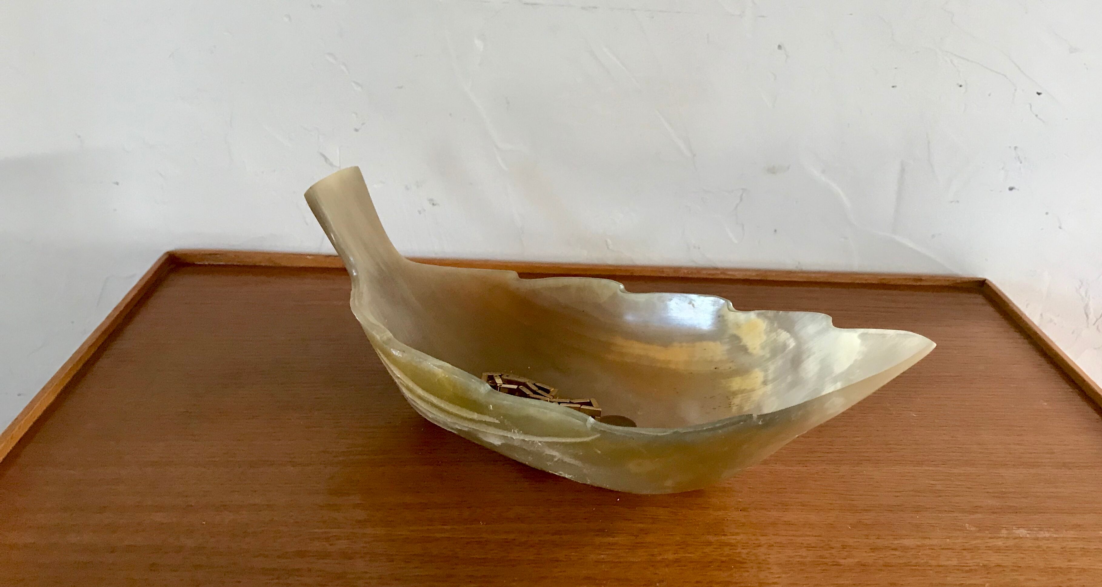 Horn trinket bowl