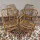 Rattan and Bamboo Folding Armchairs Valencia Spain 60'S