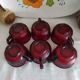 Vintage Arcoroc Sierra Ruby cups