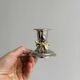 Pair of small antique metal candlesticks