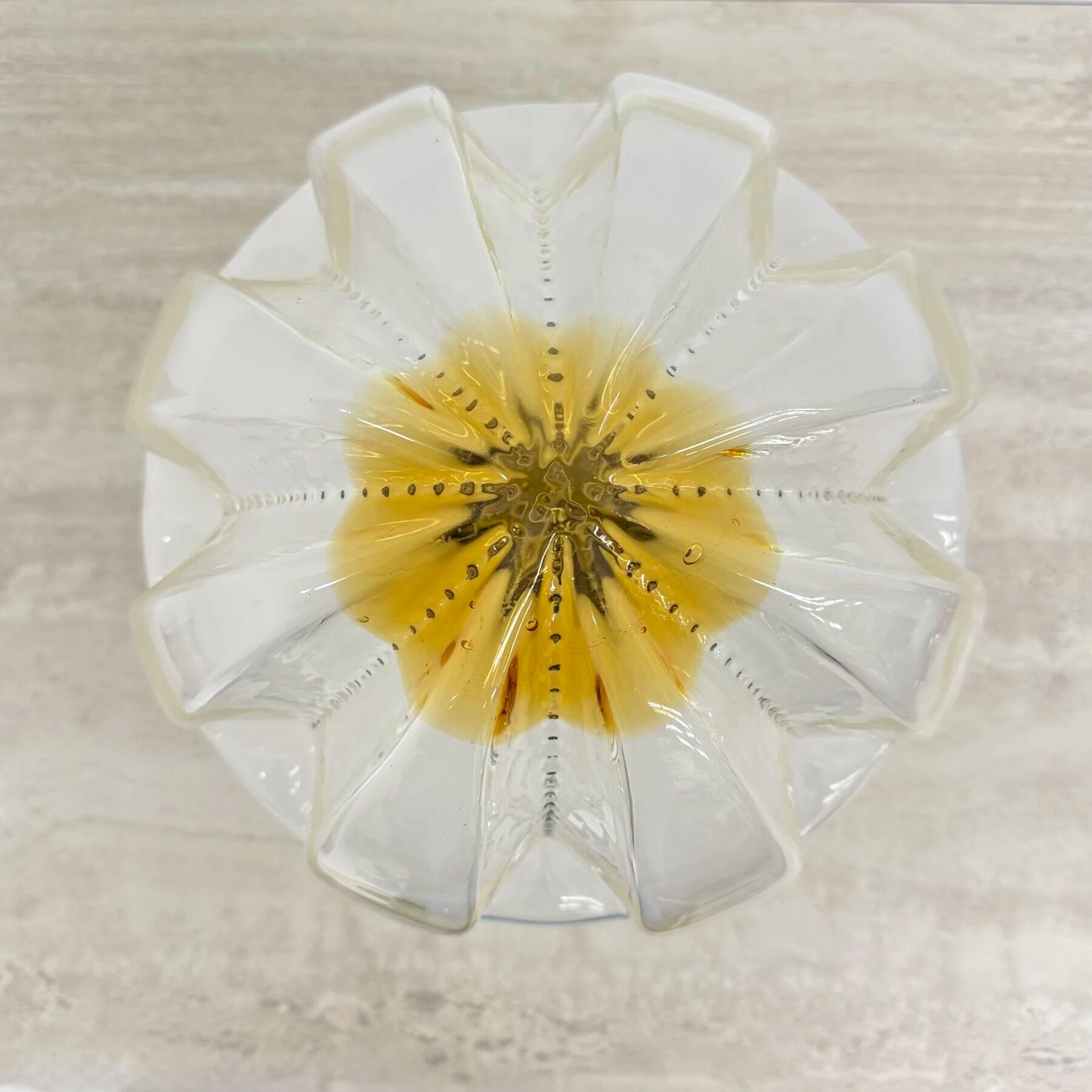 Mid-century Mazzega glass ceiling lamp, 1970s