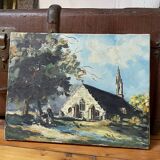 Chapelle de Pont-Aven, huile sur toile