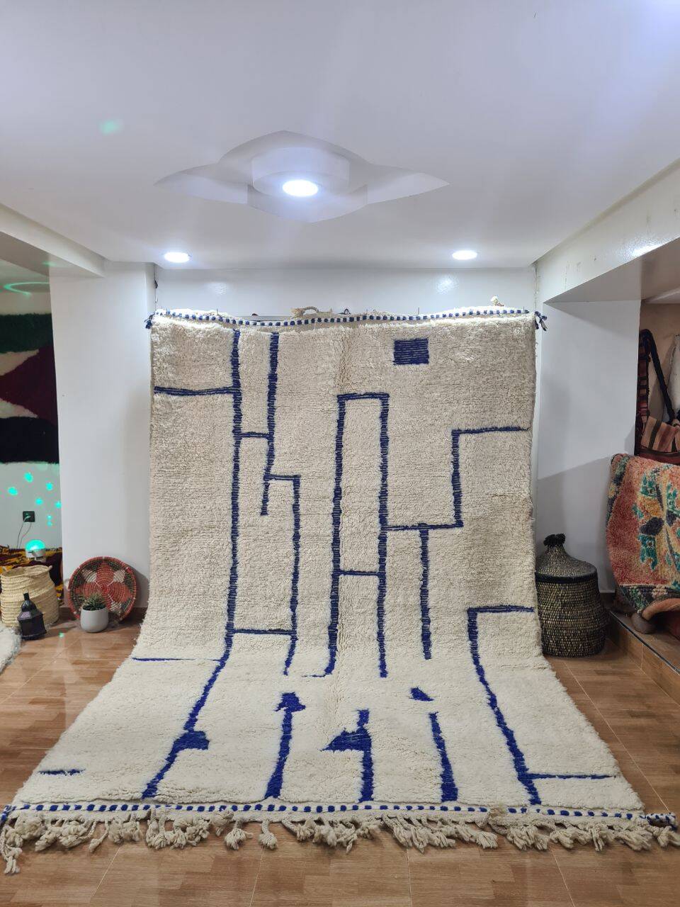 Handmade wool Berber rug 300X200 cm