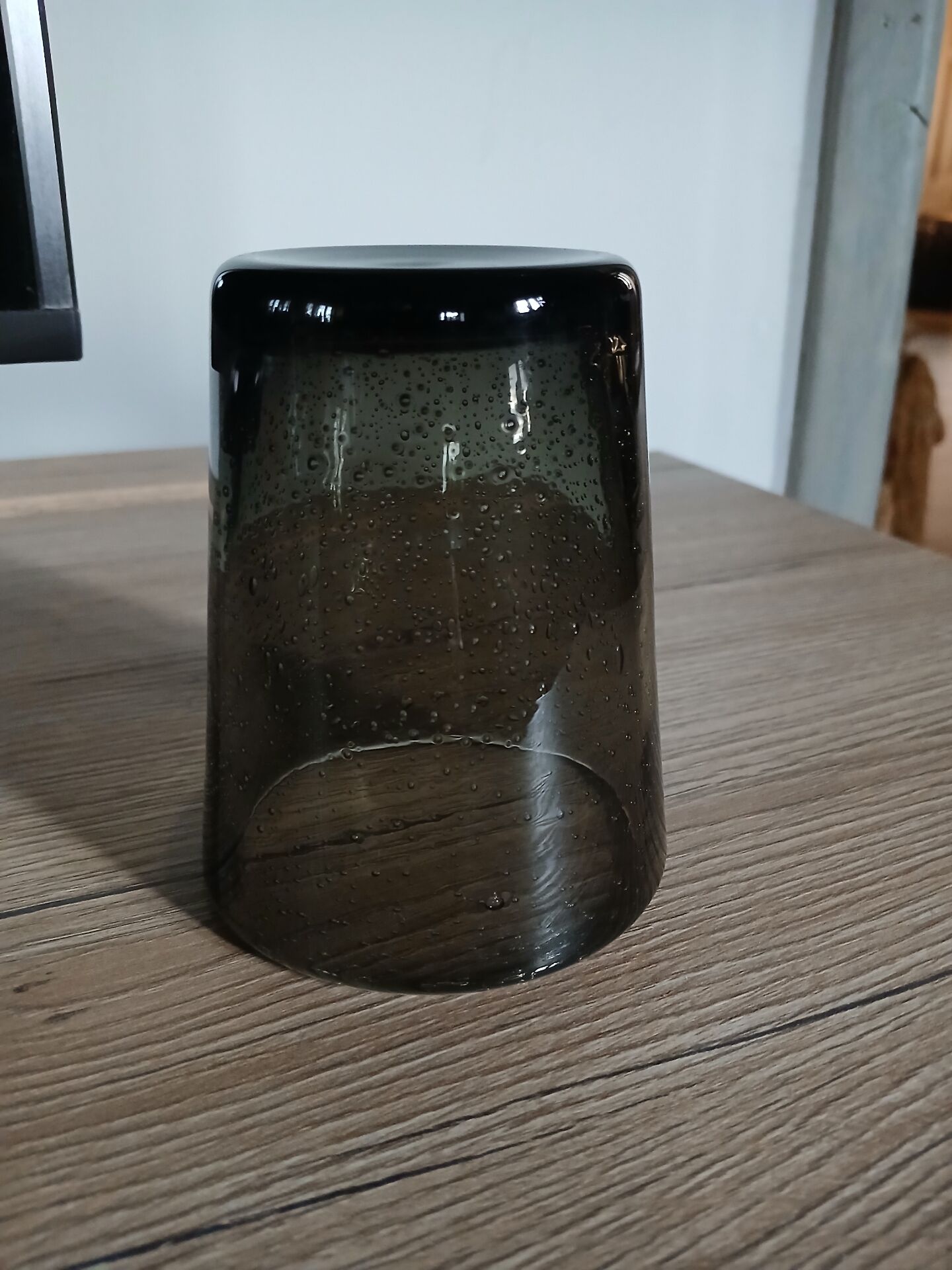 5 bubble glass water glasses