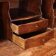 Cabinet secrétaire ancien à abattant en bois de rose, 9 tiroirs, XVIIIe siècle