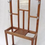 Vintage wooden wall dressing room