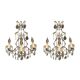 Vintage Crystal Wall Sconces, Italy, 1960s - Set of 2
