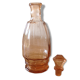 Pink old glass carafe