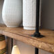 Industrial shelf wood and metal