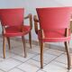 Red armchairs
