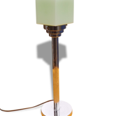 Lampe Année 60/70  Chrome et verre Opalin