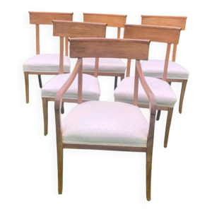 5 chaises et 1 fauteuil - empire