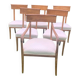 5 chaises et 1 fauteuil époque Empire