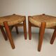 Pair of vintage stools called Méribel by Charlotte PERRIAND